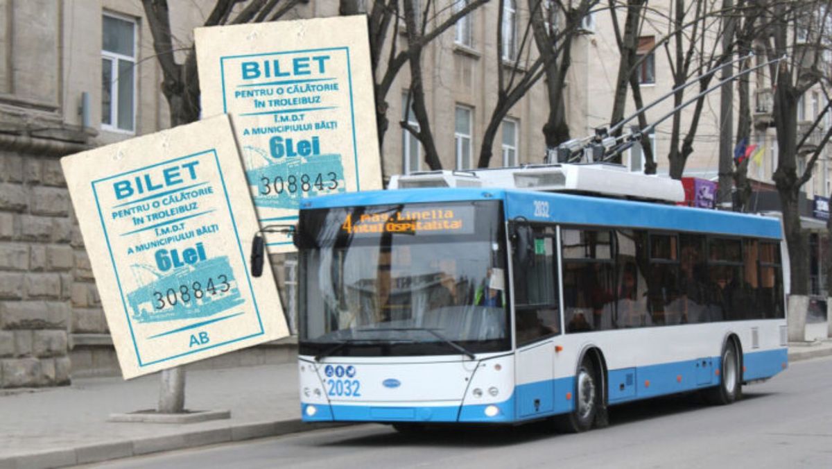 Se scumpesc biletele de călătorie cu troleibuzul în municipiul Bălţi. Cât ar urma să coste